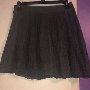 Gray knit skirts